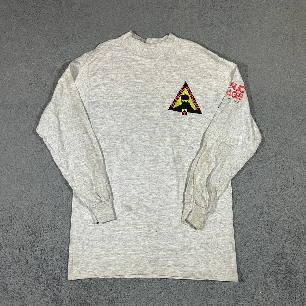 Vintage 90’s Public Image Clothing Grey Sweatshirt Long Sleeve Men's Large #4016